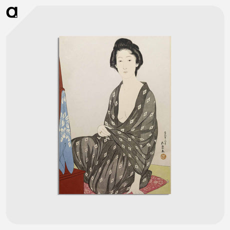 アートポストカード-Woman in a Summer Kimono
 - 橋口 五葉 Postcard.