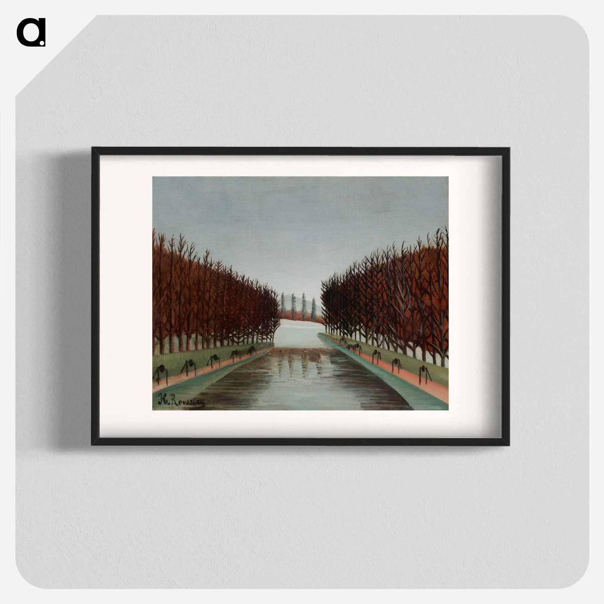 The canal - Henri Rousseau Poster.