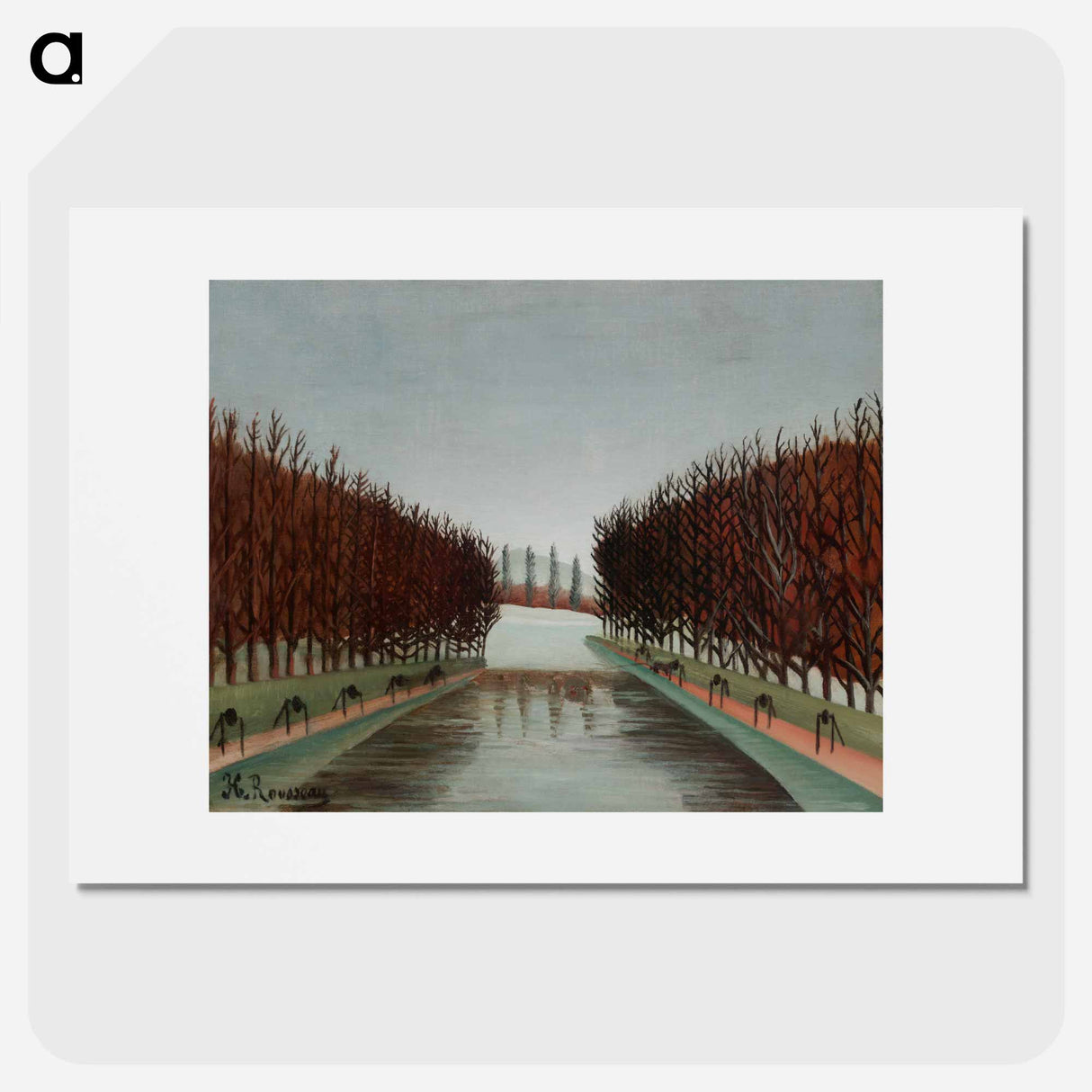 The canal - Henri Rousseau Poster.