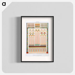 アートポスター-Egyptian Crowns, Borders & Bases
 - エジプト美術史 Poster.
