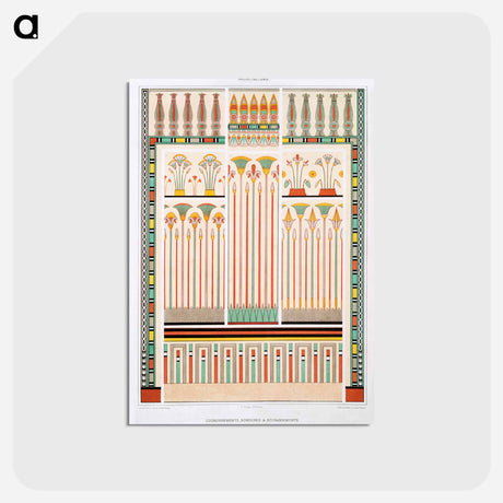 アートポストカード-Egyptian Crowns, Borders & Bases
 - エジプト美術史 Postcard.