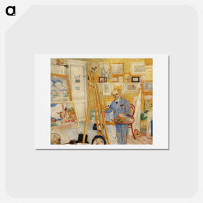 アートポストカード-The Skeleton Painter - ジェームズ アンソール Postcard.