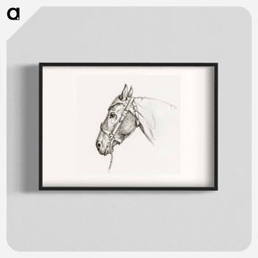 アートポスター-Head of a horse - ジャン ベルナール Poster.