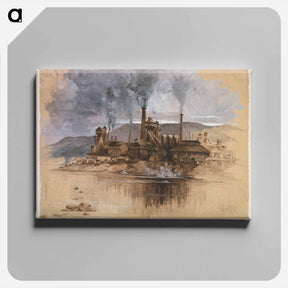 アートパネル-Bethlehem Steel Works
 - ジョセフ ペネル Canvas.