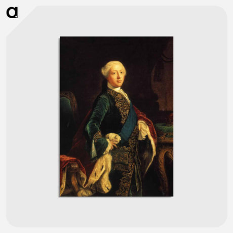 アートポストカード-George III - ジョシュア レノルズ Postcard.