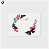 アートポストカード-Japanese butterfly - 神坂 雪佳 Postcard.