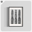 アートポスター-Aesculus parviflora (Horse–Chestnut) yong shoots enlarged 12 times - カール ブロスフェルト Poster.