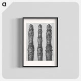 アートポスター-Aesculus parviflora (Horse–Chestnut) yong shoots enlarged 12 times - カール ブロスフェルト Poster.