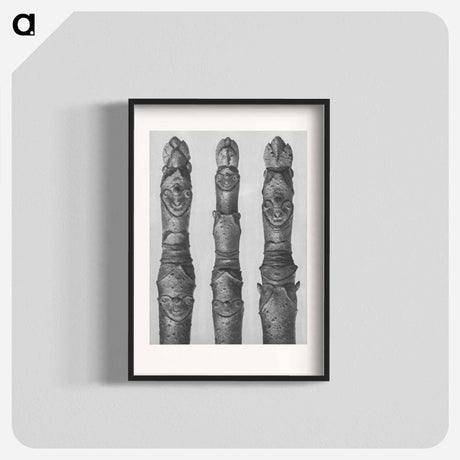 アートポスター-Aesculus parviflora (Horse–Chestnut) yong shoots enlarged 12 times - カール ブロスフェルト Poster.