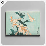 Lilies - 葛飾 北斎 Canvas.