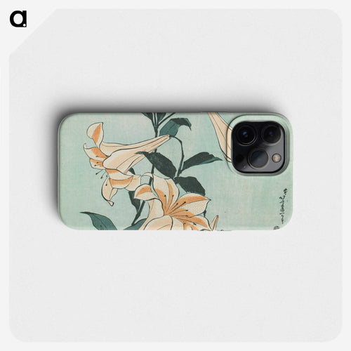 百合 - 葛飾 北斎 Phone Case.