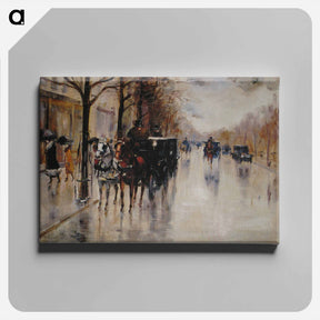 アートパネル-Unter den Linden - レッサー ユリィ Canvas.