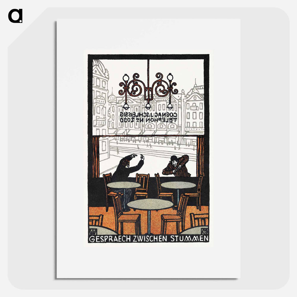 Conversation between Mutes - Moritz Jung Poster.