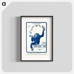アートポスター-Animals of "Gibbs" (Monkey Series): Does This Animal Amuse You?
 - 国立医学図書館 Poster.