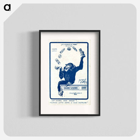 アートポスター-Animals of "Gibbs" (Monkey Series): Does This Animal Amuse You?
 - 国立医学図書館 Poster.