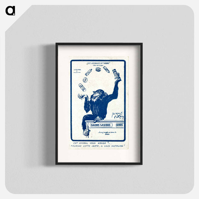 アートポスター-Animals of "Gibbs" (Monkey Series): Does This Animal Amuse You?
 - 国立医学図書館 Poster.