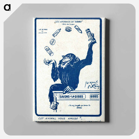 アートパネル-Animals of "Gibbs" (Monkey Series): Does This Animal Amuse You?
 - 国立医学図書館 Canvas.