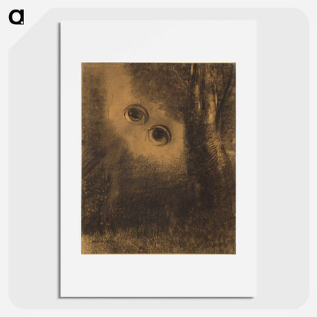 アートポスター-Odilon Redon's Eyes in the Forest - オディロン ルドン Poster.