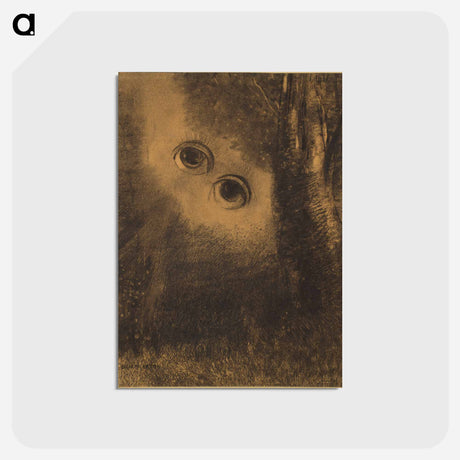 アートポストカード-Odilon Redon's Eyes in the Forest - オディロン ルドン Postcard.