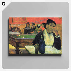 アートパネル-Night café - ポール ゴーギャン Canvas.