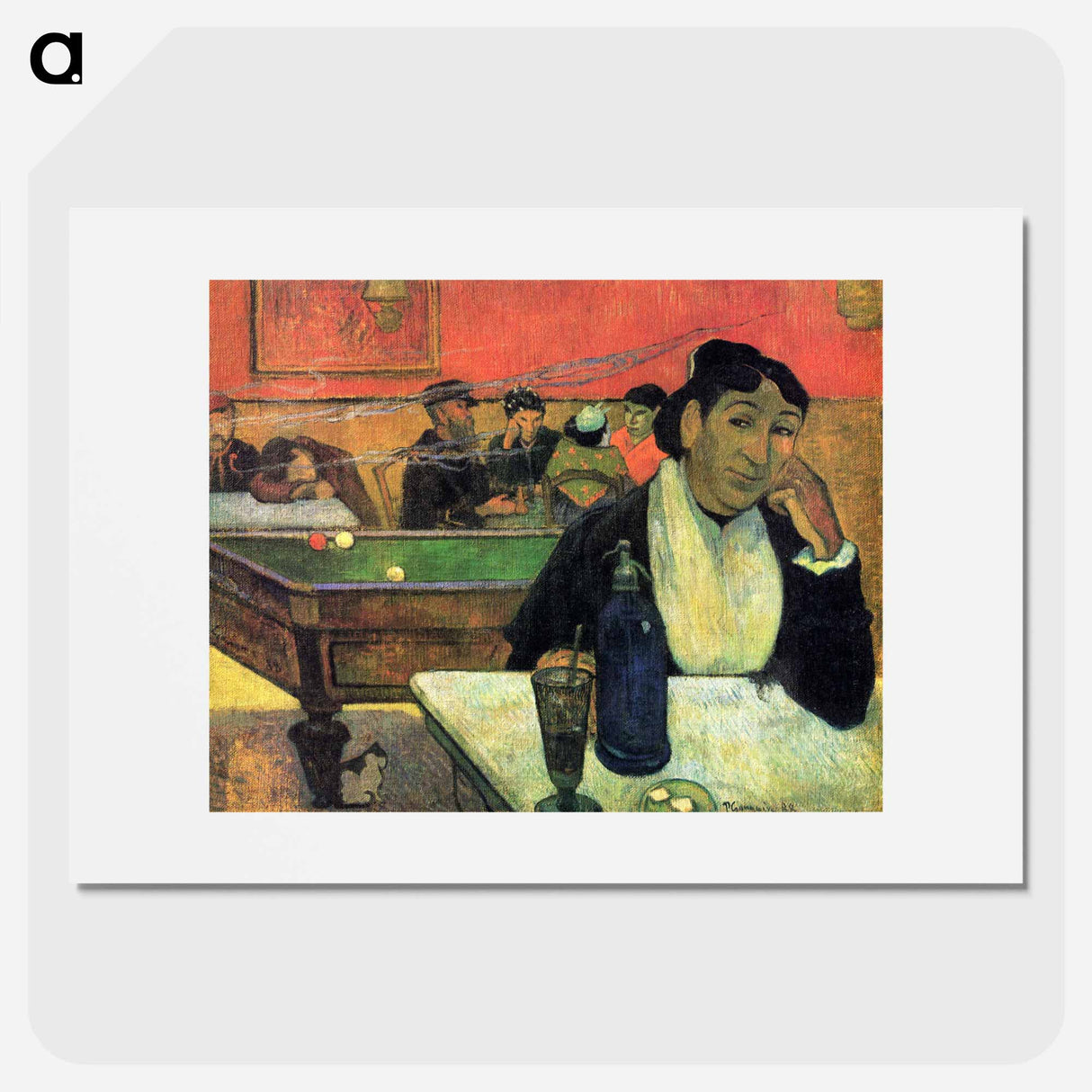 Night café - Paul Gauguin Poster.