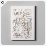 アートパネル-Design for Urne Buriall–Ghosts - ポール ナッシュ Canvas.