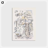 アートポストカード-Design for Urne Buriall–Ghosts - ポール ナッシュ Postcard.