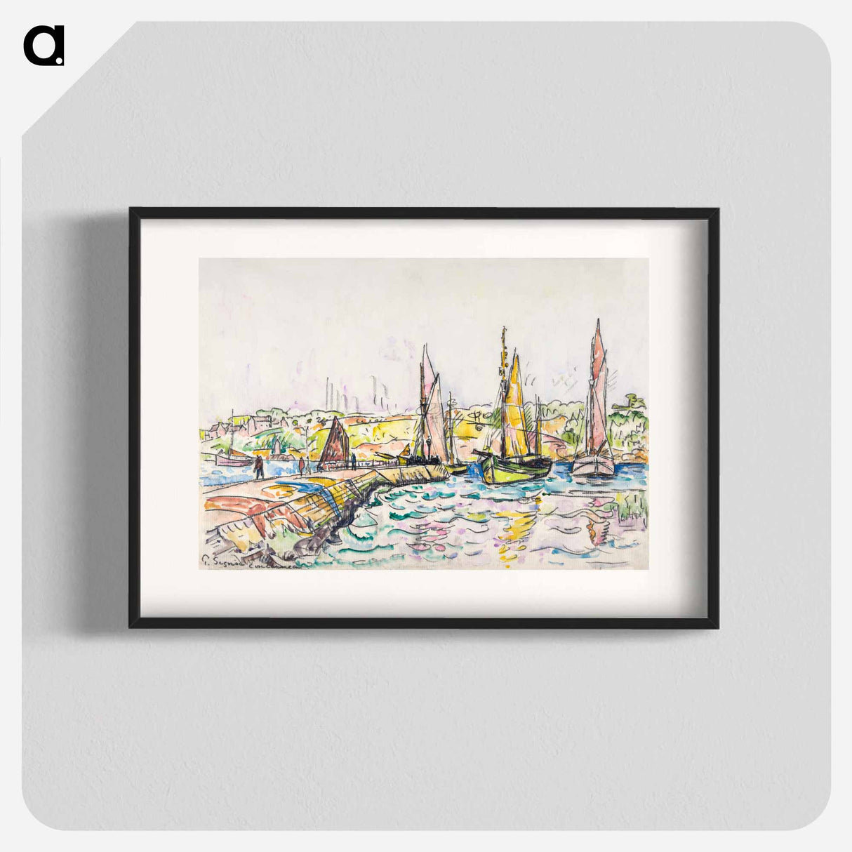 Concarneau - ポール シニャック Poster.