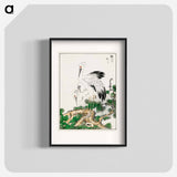 アートポスター-Stork and Pine Tree
 - 鳥類図鑑 Poster.