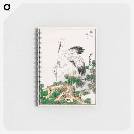 アートメモ帳-Stork and Pine Tree
 - 鳥類図鑑 Memo.