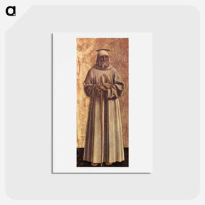 アートポストカード-St. Benedict - ピエロ デラ フランチェスカ Postcard.