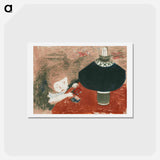 アートポストカード-Child with Lamp
 - ピエール ボナール Postcard.