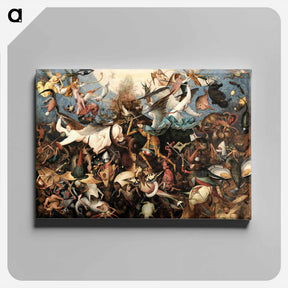 アートパネル-The Fall of the Rebel Angels - ピーター ブリューゲル Canvas.