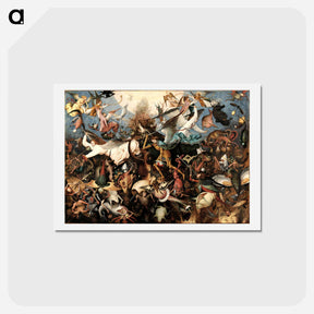 アートポストカード-The Fall of the Rebel Angels - ピーター ブリューゲル Postcard.