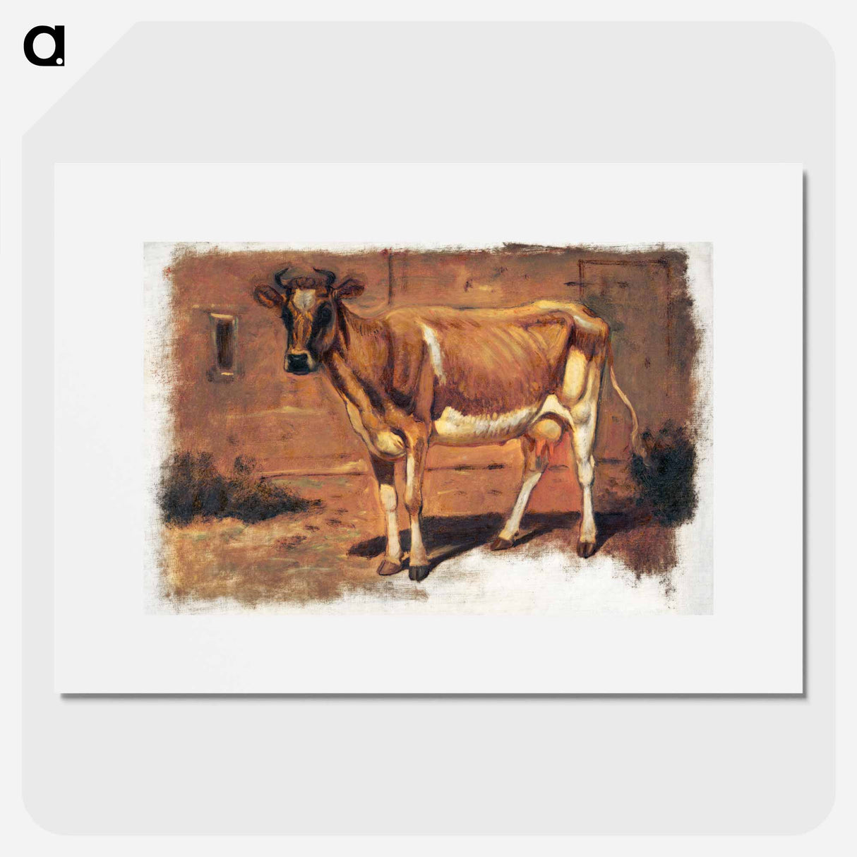 Study of a Standing Cow, Farmington - サミュエル コールマン Poster.