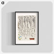 アートポスター-Creeping Forget Me Not, Insect, and Planthopper
 - 書道のお手本 Poster.