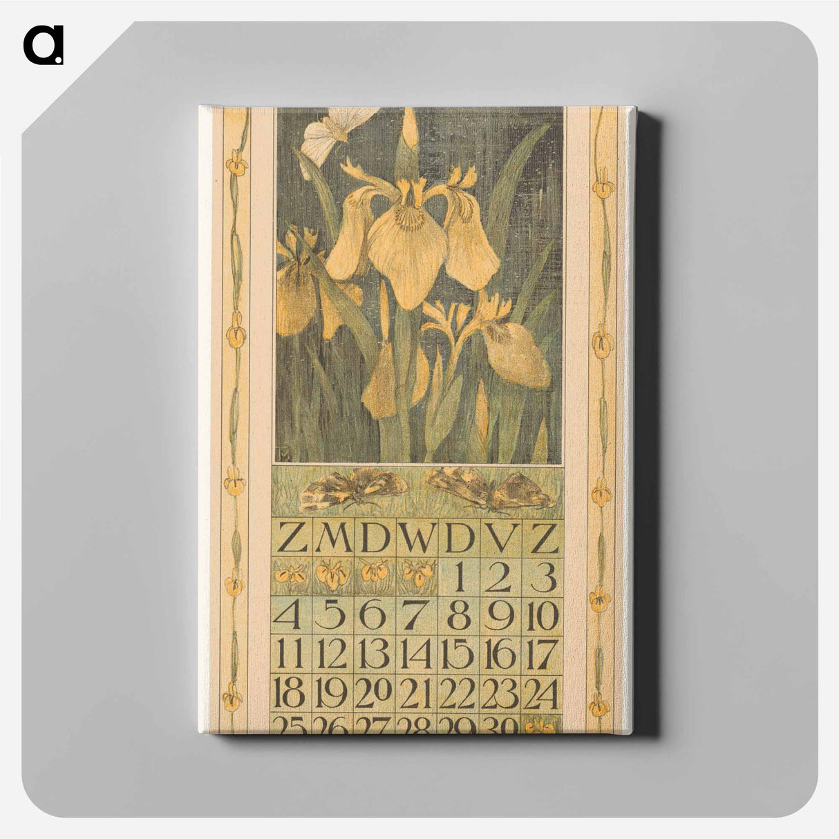 Calendar with love - Theo van Hoytema Canvas.