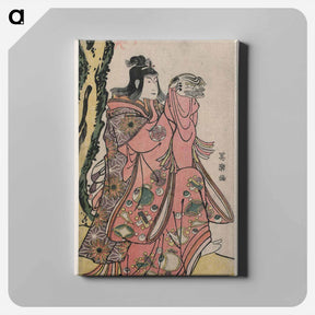 アートパネル-Nakayama Tomisaburō I as a Kamuro Performing a Lion Dance - 東洲斎 写楽 Canvas.