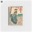 アートメモ帳-Woman Viewing Cherry Blossoms on the Bank of the Sumida River
 - 歌川 国貞 Memo.
