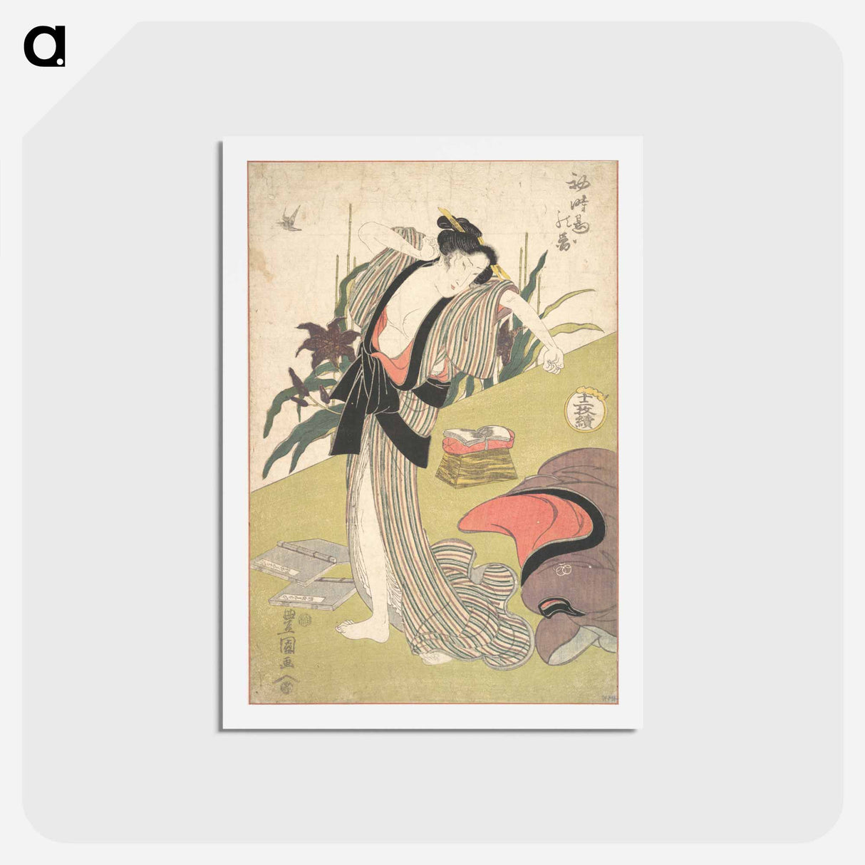アートポストカード-The First Visit of the Cuckoo
 - 歌川 豊国 Postcard.