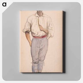 アートパネル-Italian farmer or shepherd - ヴィルヘルム マーストランド Canvas.