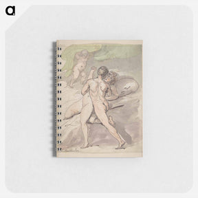 アートメモ帳-Nude Couple Embracing - ウィリアム ブレイク Memo.