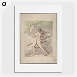 Nude Couple Embracing - ウィリアム ブレイク Poster.