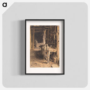 アートポスター-Barn Interior - ウィリアム ヘンリー ハント Poster.
