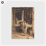 アートポストカード-Barn Interior - ウィリアム ヘンリー ハント Postcard.