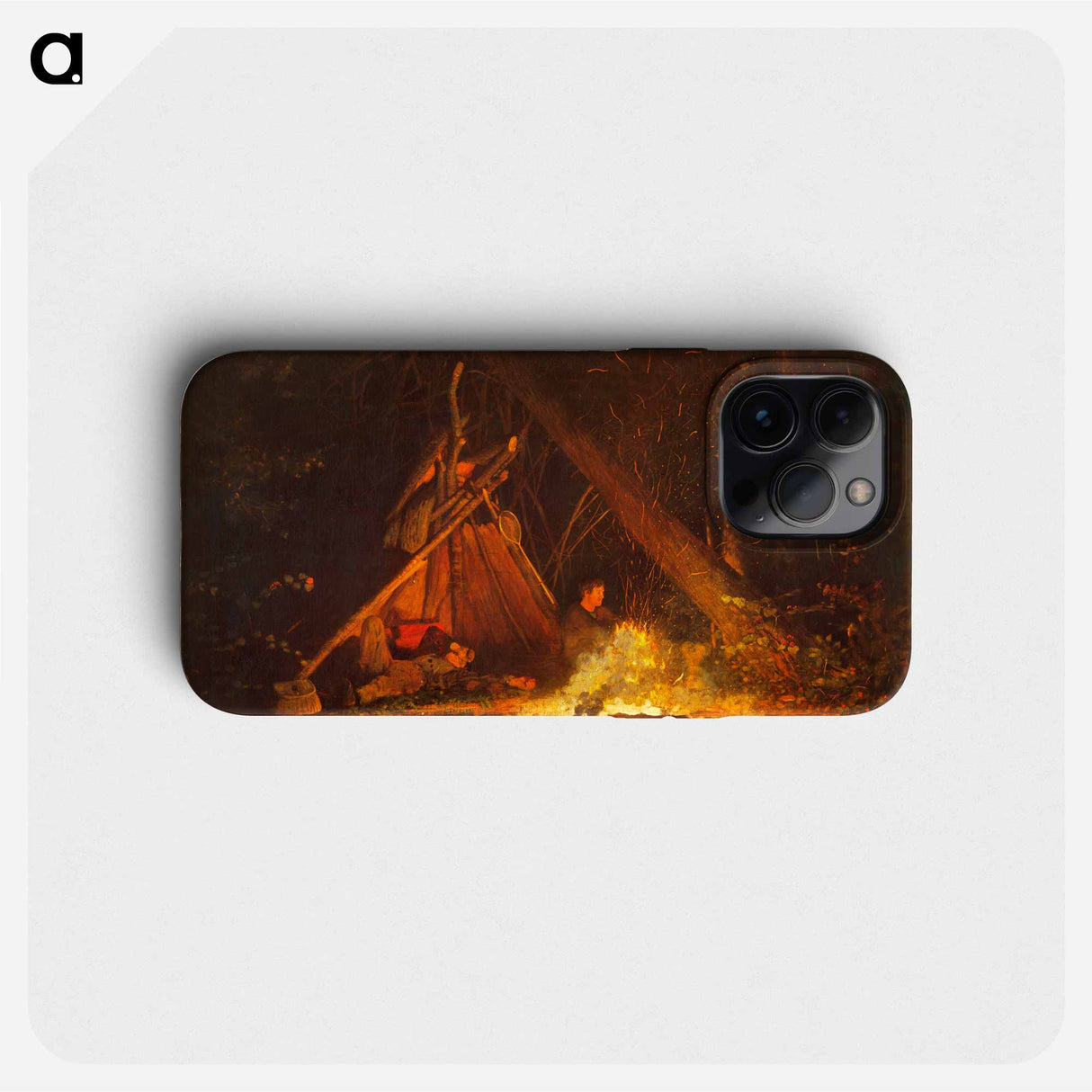 Camp Fire - Winslow Homer Phone Case.