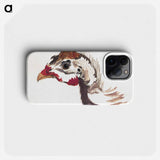 Head of a Helmeted Guineafowl - アールト シューマン Phone Case.