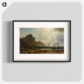アートポスター-The Marina Piccola, Capri - アルバート ビアスタット Poster.