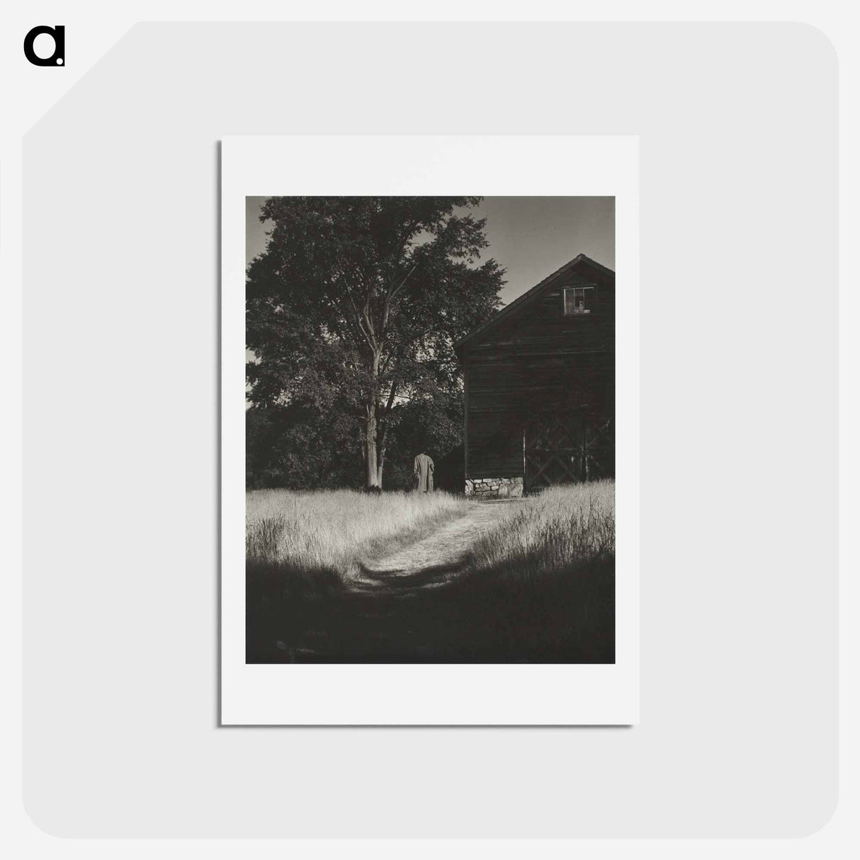 アートポストカード-Barn, Lake George - アルフレッド スティーグリッツ Postcard.