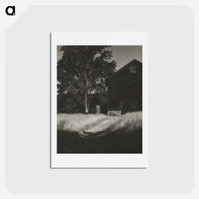 アートポストカード-Barn, Lake George - アルフレッド スティーグリッツ Postcard.